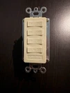 Leviton 6319-4A Dhc Wall Controller With Light Almond X31220-89-00-03 Keypad. Fixed Price $40.00.