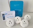 New Intertek (4-PACK) Wi-fi Smart Socket Plugs Alexa Google Home Only 2.4GHZ. Fixed Price $16.99.