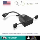 Feit Electric Smart Wi-fi Dual Outlet Outdoor Plug Solution. Fixed Price $19.99.