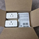Amazon Basics Single Outlet Indoor Smart Plug Works With Alexa White 4 Pack. Fixed Price $19.99.