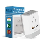 Ceptics India Maldives Power Plug Adapter Travel Qc 3.0 Pd, Safe Dual Usb &.... Fixed Price $20.72.