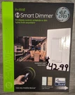 Ge ZW3005 In-wall Smart Dimmer Paddle Switch Mobile Or Voice New. Fixed Price $19.95.