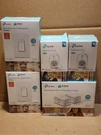 Tp-link HS105 Kit Kasa Smart Wifi Plug Slim HS220 Dimmer + HS100 (6 Piece). Fixed Price $89.99.