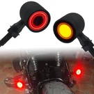 2X 10MM Motorcycle Turn Signal Lights Black Bullet Blinker Amber Indicator. Fixed Price $26.12.