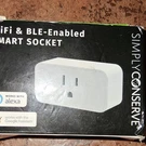 Simply Conserve Wi-fi Ble Smart Socket ,and Wemo Plug 889. Fixed Price $17.00.