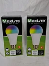 Maxlite E9A19SMTR Enclosed Smart Led Bulb, E26 Dim, Rgb Color. Fixed Price $13.50.