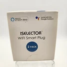 Iselector Wifi Smart Plug 2-PACK *new. Fixed Price $18.00.
