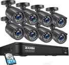 Zosi H.265+ 5MP Lite Dvr Security System 8CH 1080P Cctv Camera Night Vision. Fixed Price $175.99.