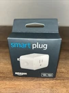 Amazon Wifi Smart Plug White, Compatible With Alexa Voice Control, New Sealed. Fixed Price $12.95.