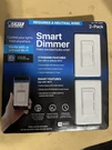 Feit Electric Wi-fi Smart Dimmer Switch Works With Google Assistant Alexa 2 Pack. Fixed Price $39.98.