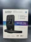 Lockly Smart Wifi Lever Latch W/ 3D Fingerprint, Keypad Mobile App Matte Black. Fixed Price $299.99.