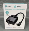 Kasa Outdoor Smart Plug KP401 Wi-fi Outlet IP64 Weatherproof Alexa. Fixed Price $10.00.
