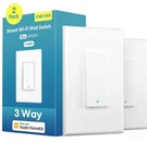 Meross 2PC Smart Wi-fi Single Pole Wall Switch Alexa/google/apple MSS510. Fixed Price $36.99.