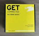 Etekcity Get Connected 4X1 Hdmi Switch W/ Wireless Remote, Ac Power. Fixed Price $19.00.