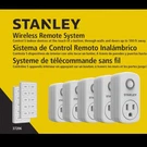 Stanley Wireless Control Outlet Plugs With 2 Remotes And 5 Sockets Indoor. Fixed Price $29.00.