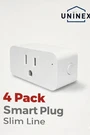 Uninex 4-PACK Smart Plug Slim Line. Fixed Price $24.99.