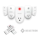 Remote Control Electrical Outlet Switch For Lights And Household, White. Fixed Price $31.99.
