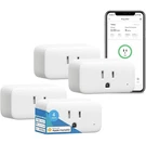Switchbot Smart Plug Mini, 15A Energy Monitoring, Wifi & Bluetooth Outlet, 4PK. Fixed Price $38.99.