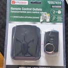 Utilitech Wireless Outdoor Remote Control Outlet 2-PACK Model 0357410 Black. Fixed Price $10.20.