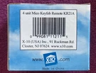 X10 KR21A 2-UNIT Keychain Remote Control -nos New Old Stock Uses CR2025 Battery. Fixed Price $10.00.