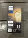 Philips Hue White Filament A19 E26 Smart Led Bulb Bluetooth Alexa Google 550LM. Fixed Price $12.99.