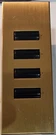 Lutron Homeworks Keypad HWS-4B-G-BB With Brass Metal Cover Plate. Fixed Price $45.00.