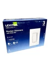 Leviton Decora 600-W 1-POLE/3-WAY Universal Rocker Slide Dimmer White (3-PACK). Fixed Price $49.88.