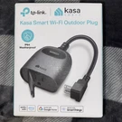 Kasa Outdoor Smart Plug, Wi-fi Outlet Timer, Works With Alexa & Google (IP64). Fixed Price $20.00.