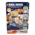 Black & Decker 5-PIECE Freewire Wireless Lighting Starter Kit FW3000 New Sealed. Fixed Price $29.97.