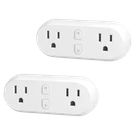 2-PACK: Hbn Smart 15A Wifi Outlet Extender Dual Socket Plugs. Fixed Price $21.99.