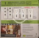 Capstone Wireless Remote Control Outlets 3 Pack Indicator Sealed. Fixed Price $31.99.