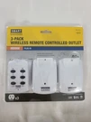 Smart Outlet 3-PACK Indoor Wireless Remote Controlled 125 Volt 80FT. Fixed Price $18.77.