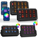 Wireless Remote/app Control 6/8/12 Gang Switch Panel Rgb Led Light Bar Power Box. Fixed Price $121.71.