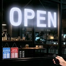 Open Signs For Business, 30"X10" Ultra Bright Led Sign, Remote Control Dim. Fixed Price $109.99.