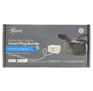 Ge Cync Indoor And Outdoor Smart Plug Bundle, 2 Pack, 1. Fixed Price $28.99.