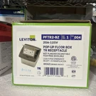 Leviton Pop-up Floor Box With 20 Amp, Tamper-resistant Outlet, Bronze New. Fixed Price $30.00.