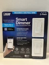 Feit Electric Smart Wifi Dimmer White 2-PACK Alexa Google Assistant Siri. Fixed Price $25.00.