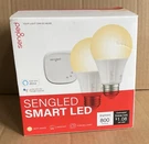 Sengled Smart Soft White Bulbs 2-PACK Kit With Hub Alexa And Google. Fixed Price $14.99.