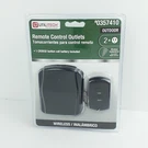 New Utilitech Outdoor Wireless Remote Control With 2 Outlets 0357410 Black. Fixed Price $9.97.