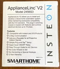 New Insteon Smarthome Appliancelinc V2 Indoor Module Model 2456S3--UP To 15 Amps. Fixed Price $34.50.