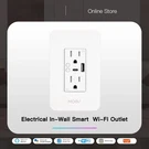 Wifi Smart Power Wall Socket With Type And Usb Dual Plug Outlets. Fixed Price $47.50.