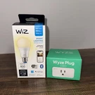 Wyze Plug 1-PACK And Wiz Soft White Single Lightbulb Bundle. Fixed Price $15.00.