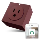 Brand New Mini Wifi Smart Remote Control Timer Switch Power Socket (maroon). Fixed Price $14.99.