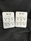 Usb Wall Charger, Surge Protector, Powrui 6-OUTLET Extender With 2 Charging. Fixed Price $25.00.