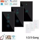 1/2/3 Gang Wifi Smart Wall Touch Light Switch Glass Panel Fit Alexa/google App. Fixed Price $15.99.