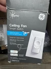 Ge Cync Smart Switch Ceiling Fan Control, Bluetooth Alexa 2.5 Ghz Wi-fi 4-WIRE. Fixed Price $21.00.