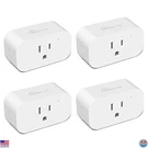 Smart Plugs 4 Pack Wifi Outlet, Alexa & Google Home Compatible, 15A Timer. Fixed Price $52.86.