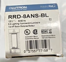 Lutron RRD-8ANS-BL RA2 Switch Black Nib Ships Same Day. Fixed Price $209.99.