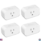 4 Pack Smart Plugs For & Google Home, 15A Wifi Timer, Child Lock, Vacation Mode. Fixed Price $42.32.