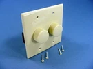 Leviton Ivory Brahms Dual Rotary 12-STEP Stereo Audio Volume Control 75W 40899-I. Fixed Price $28.49.